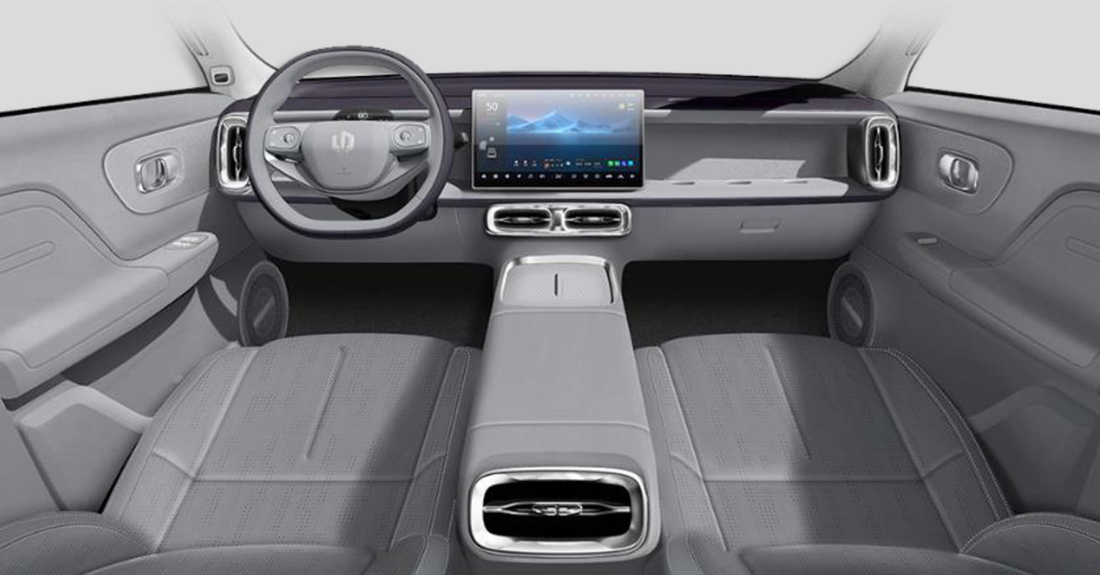 Leapmotor B10 - interiér ECO kůže světle šedá